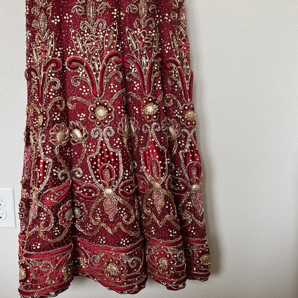 Embroidered Wedding Guest Dress - Picture 4 of 12